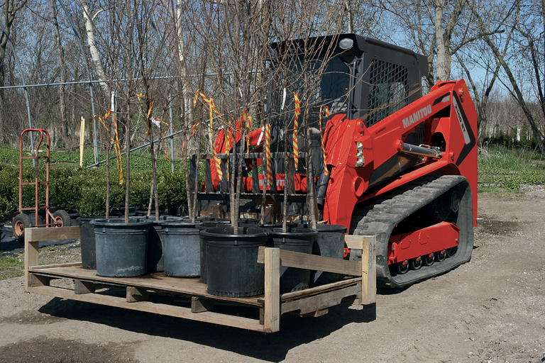 Chargeuse sur chenilles manitou