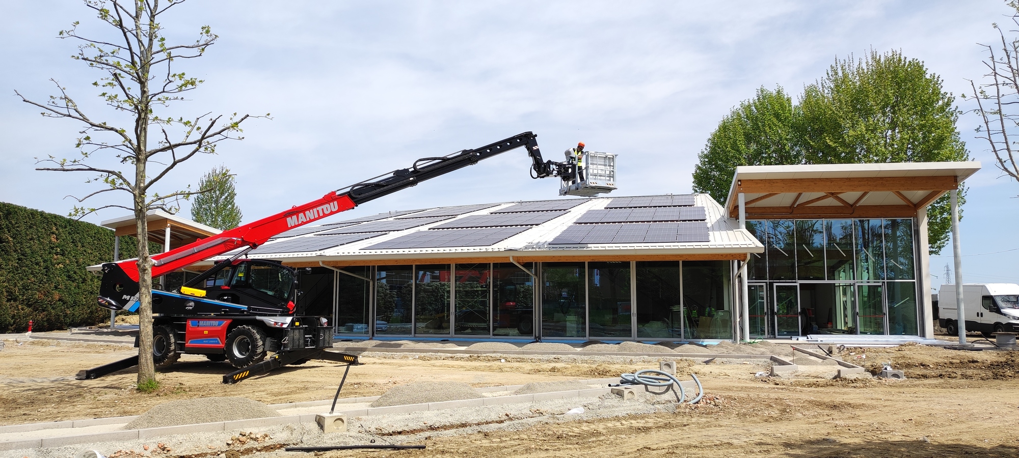 Rotatif électrique manitou en application